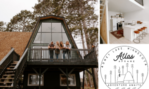 design and living atlas A-frame AirBnb